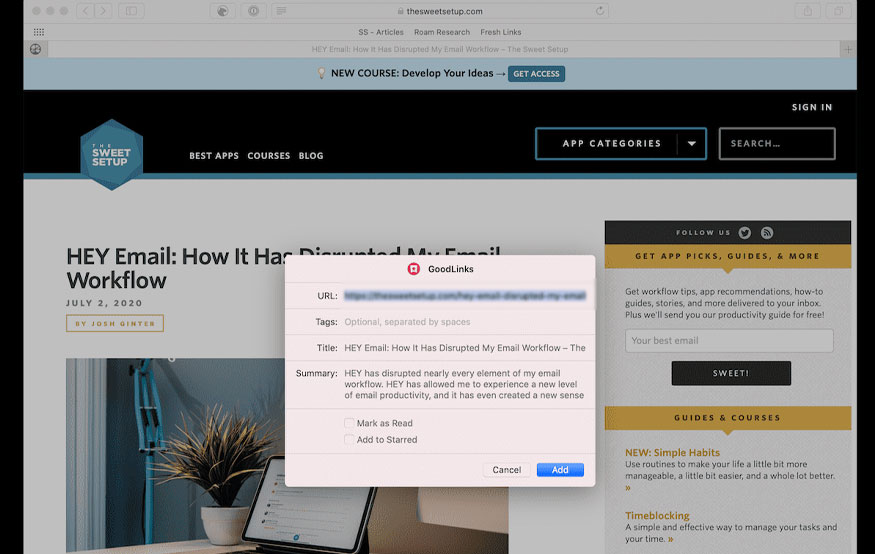GoodLinks 2.0 Released with New Highlighting Features for This Read-It-Later Application 9
